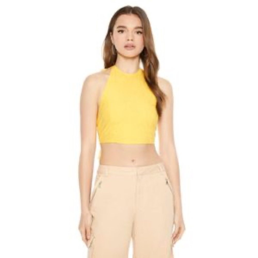 Forever 21 Cropped Halter Top